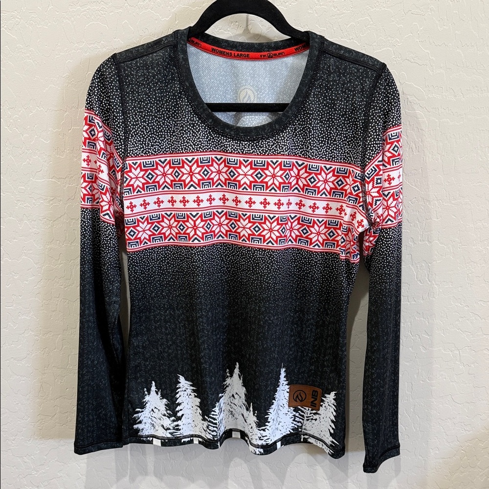 Women’s Large Ink N Burn Long Sleeve Tech Shirt